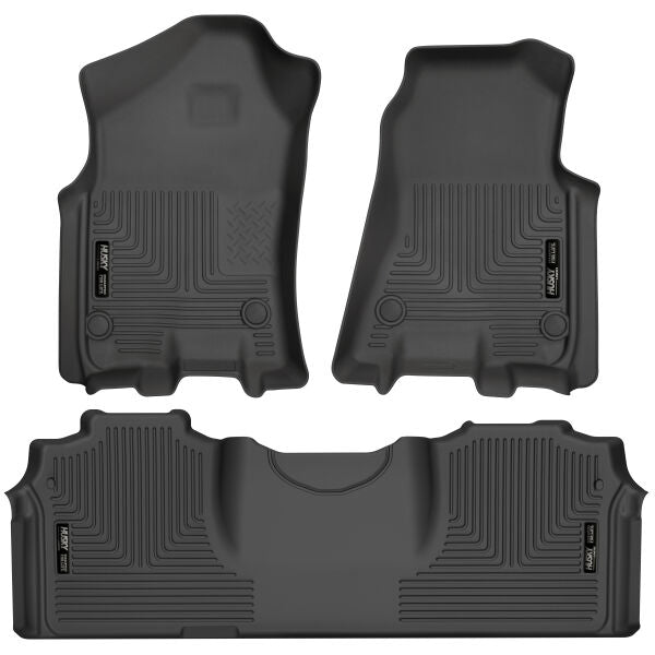 Weatherbeater Fr&Rr Floor Liner Blk 2500/3500 MegaCab 19-21 - Récréashop