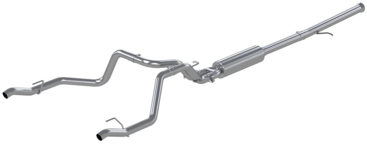 T304 SS 2.5"CatBackDual Rr 1500 Silv/Sierra 6.2L 19-21 - Récréashop