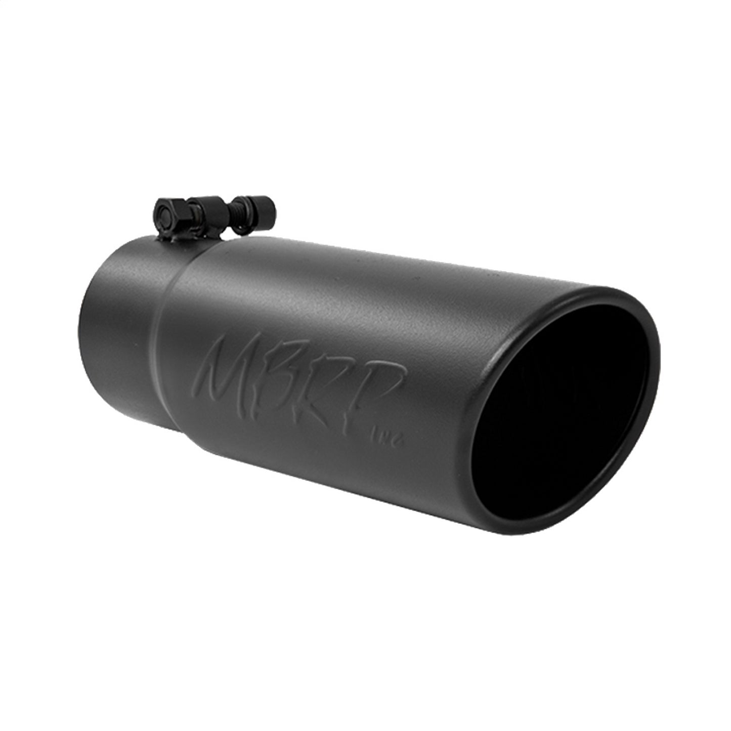 Blk Coated Tip3.5"OD AngledRolledEnd 3"ID IN 10"Length - Récréashop