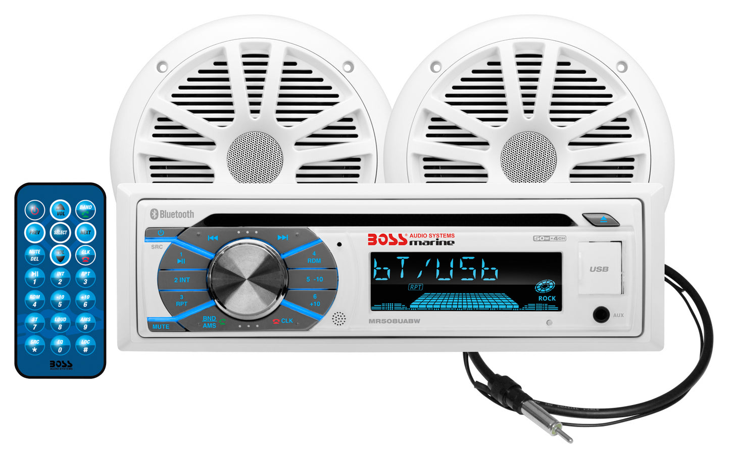 RADIO AV/ H.-PARL. & ANTENNE BLUET. 1DIN CD/AM/FM - Récréashop