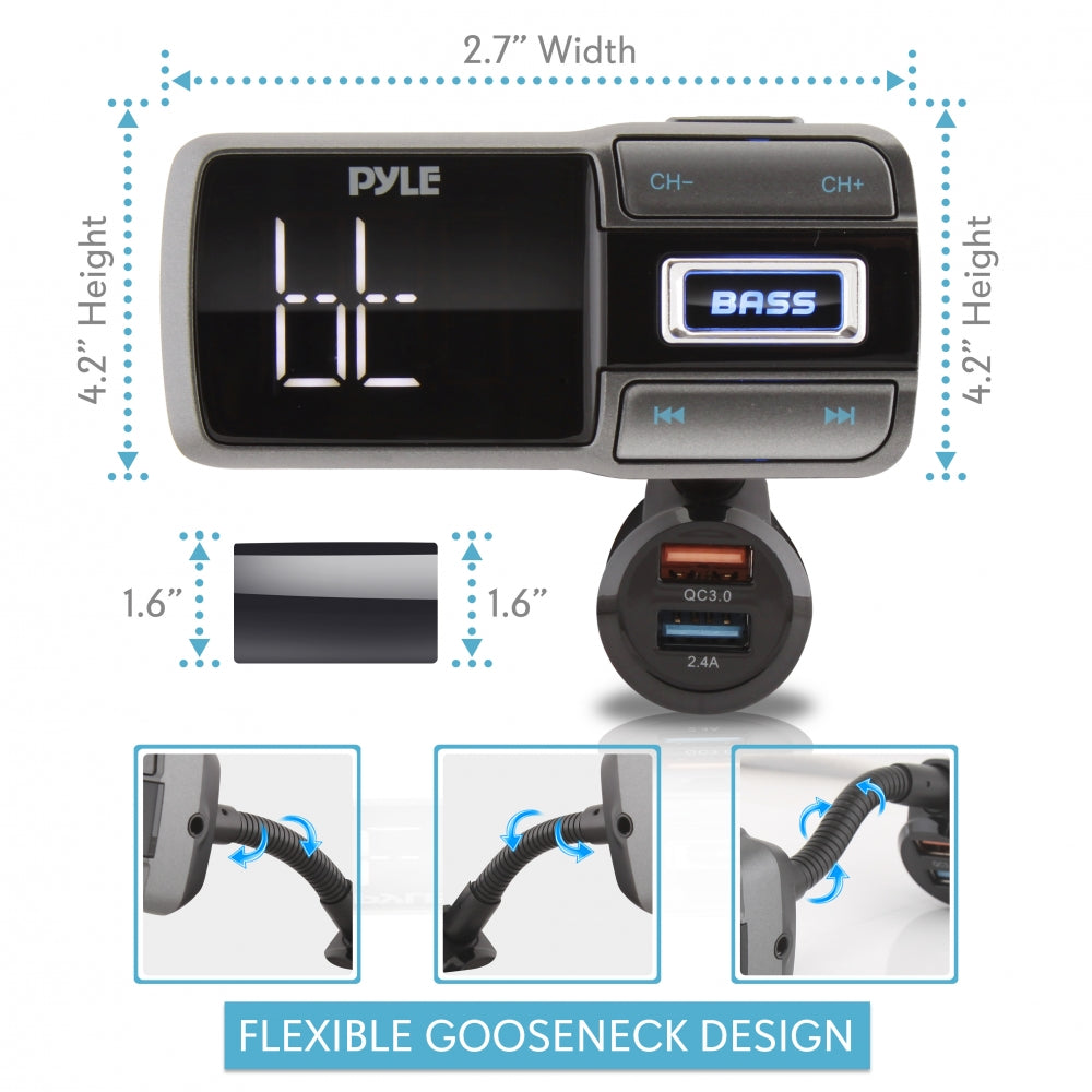 Bluetooth FM TRANS. CHARGEUR MP3/AUX/USB/Micro SD - Récréashop