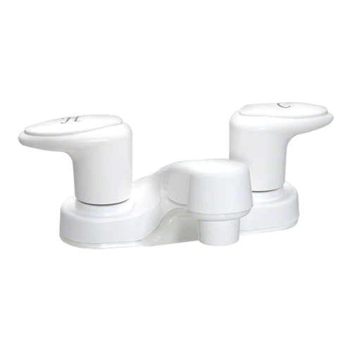 ROBINET SDB 4" 2BOUTONS BLC - Récréashop