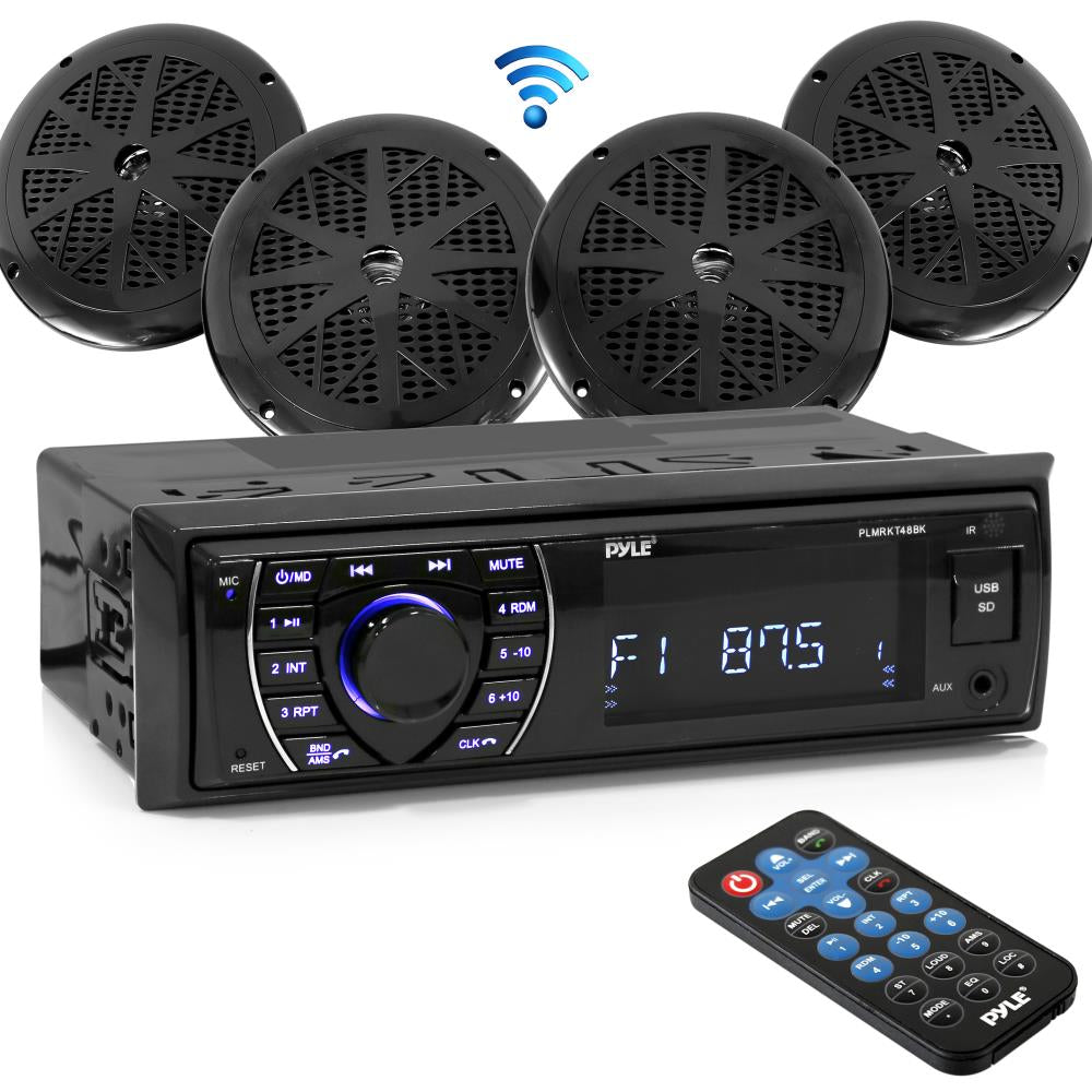RADIO MARINE AM/FM AVEC HAUT-PARLEURS 6.5" - Récréashop