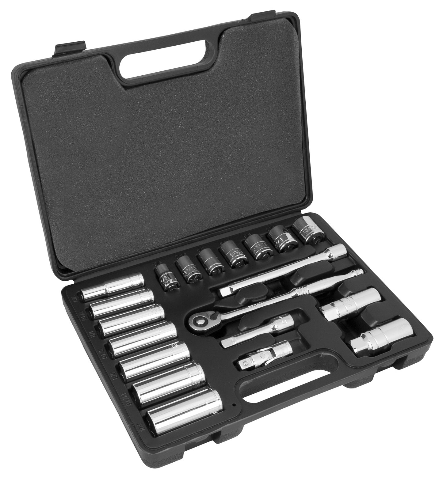 3/8" DR. ENS.DOUILLES 20PC SAE - Récréashop
