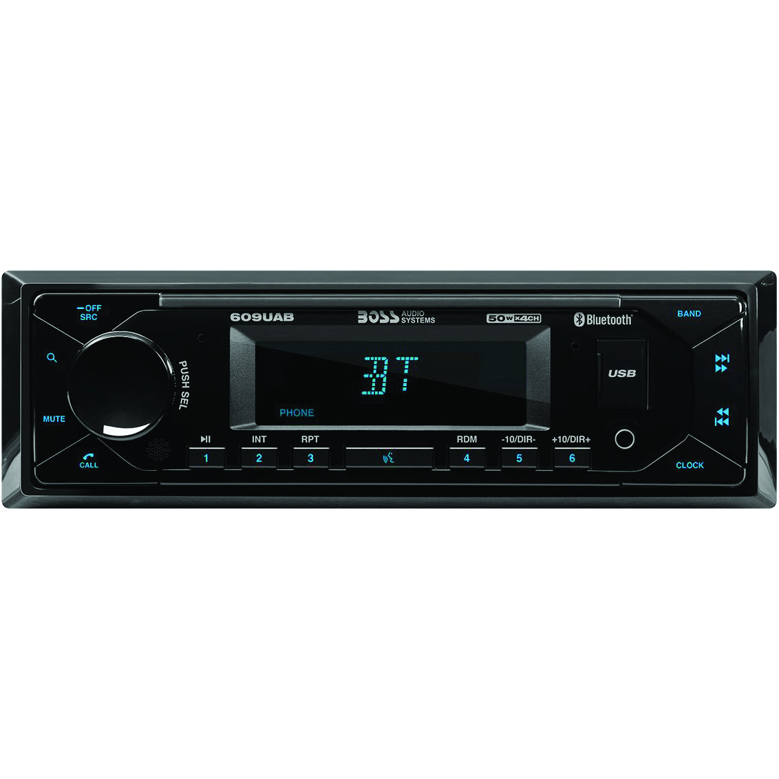 Lecteur multimédia simple-DIN, MECH-LESS Bluetooth - Récréashop