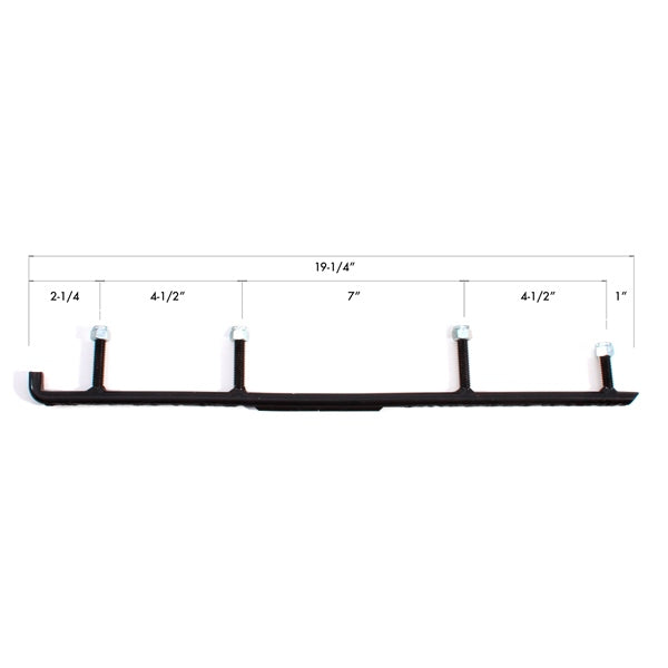 Kimpex Lisse au carbure "Single Side Effect" Ancien ski de plastique *voir position des boulons - ARCTIC CAT