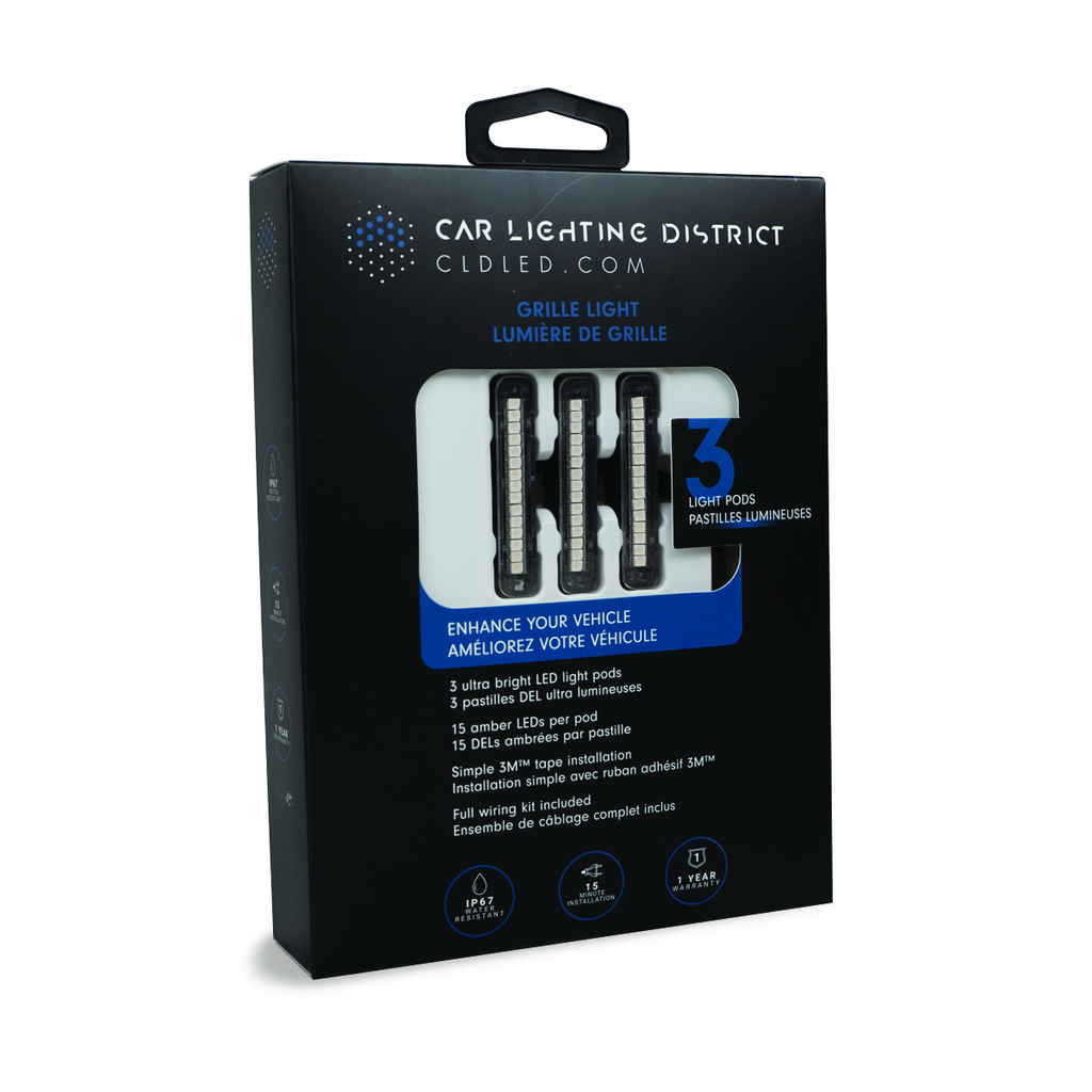 CLDGL – 3 FEUX DE POSITION AMBRE DEL POUR GRILLE - Récréashop