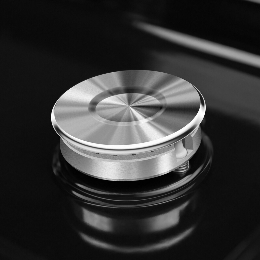 Cuinisnière encastrable 2 ronds noire piezo - Récréashop