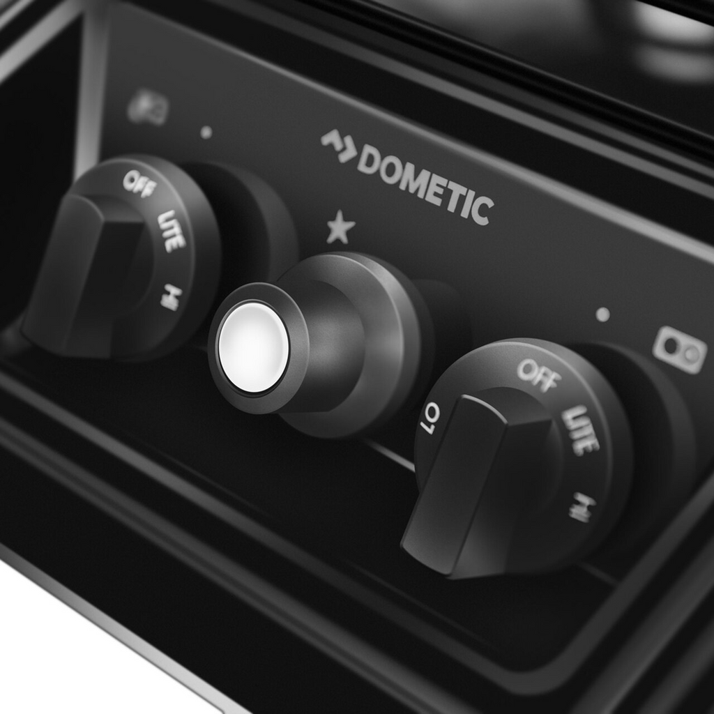 Cuinisnière encastrable 2 ronds noire piezo - Récréashop