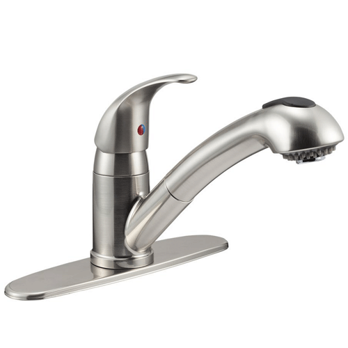 NICKEL RETRACT SPOUT FAUCET - Récréashop