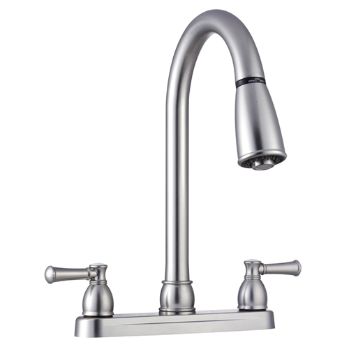 NICKEL RETRACT SPOUT FAUCET - Récréashop