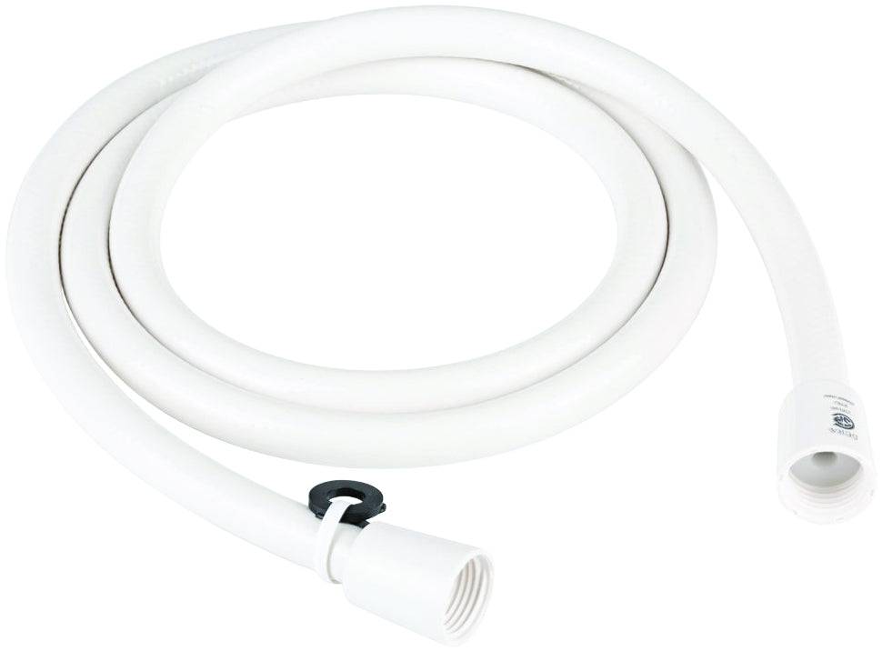 60" WHITE VINYL VR SHOWER HOSE - Récréashop