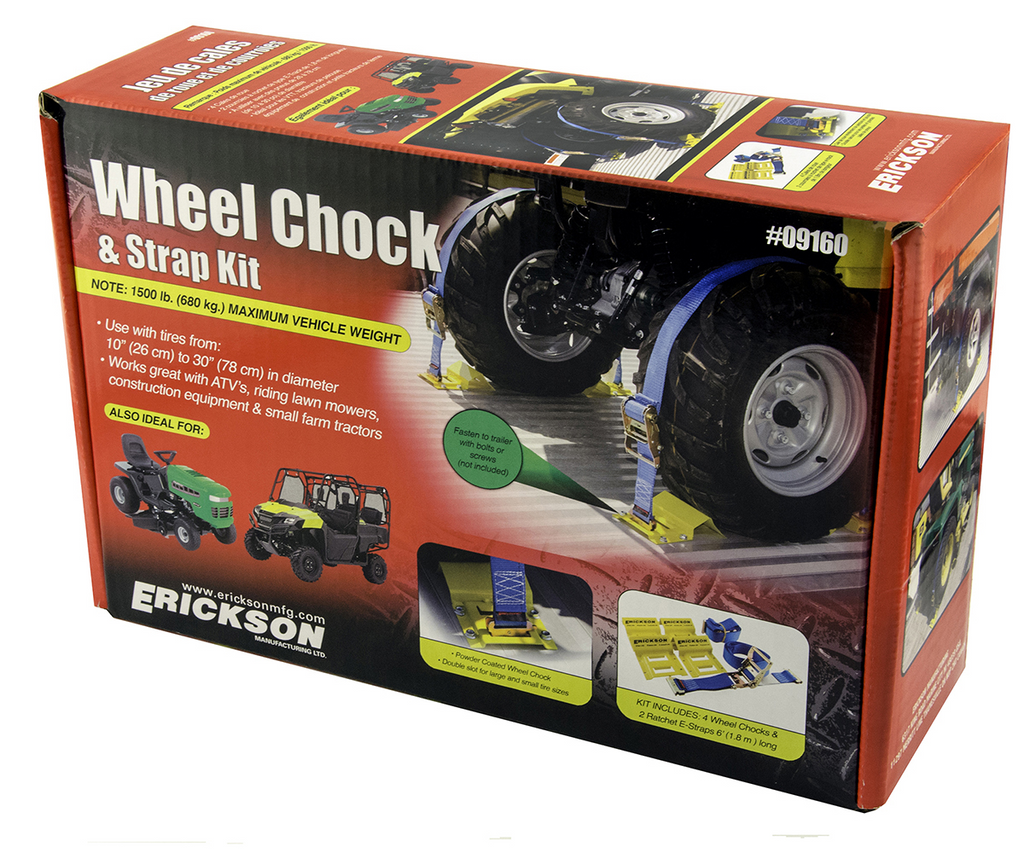 KIT E-TRACK - SANGLE 2" X 6" 4500 LBS & CALE DE ROUE 4" - Récréashop