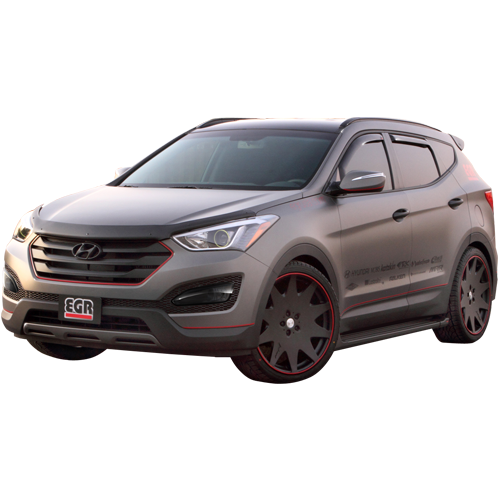 Superguard Style Dark Smoke Hood Guard Santa Fe 13-18 - Récréashop