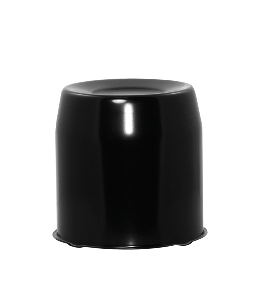 Push Thru NOIR Cap Closed 4.25" Dia 4.26" Tall - Récréashop