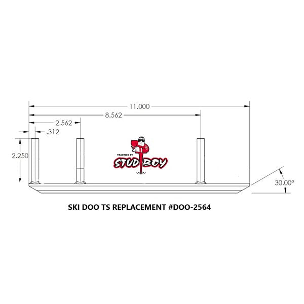 Barre de façonnage de skis réglable TS Stud Boy (DOO-S2564-90)