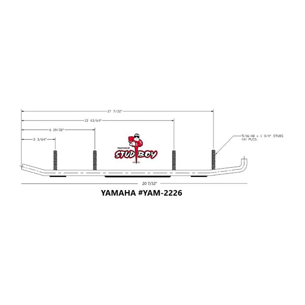 Barre de façonnage Stud Boy (YAM-S2226-45)