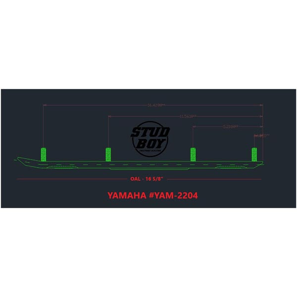 Barre de façonnage Stud Boy (YAM-S2204-90)