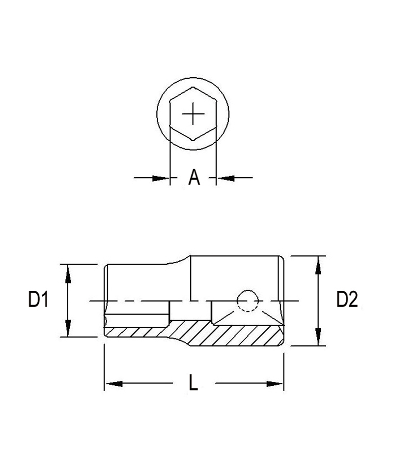 CHROME SOCKET 1/4DR X 9MM - Récréashop