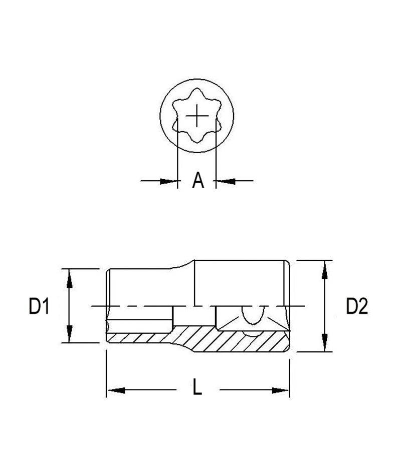 DOUIL.CHRO.STAR 1/4DR.7.0X12. - Récréashop