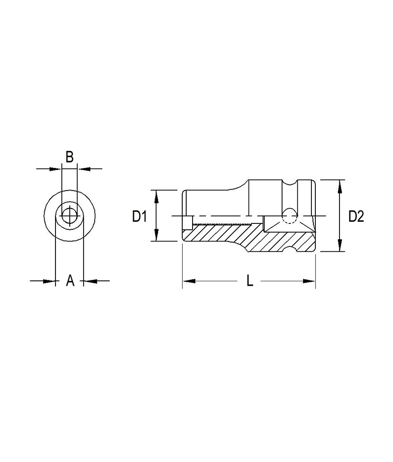 3/8DR STUD BOLT S.M. 8 X 1.25 - Récréashop