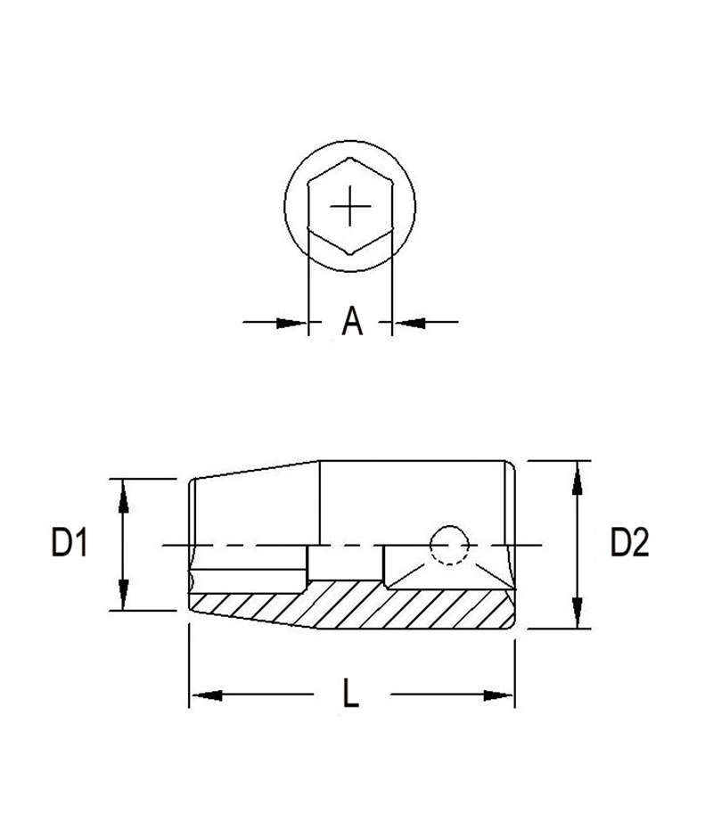 DOUILLE PERC. 3/8DR. 13MMX30L - Récréashop