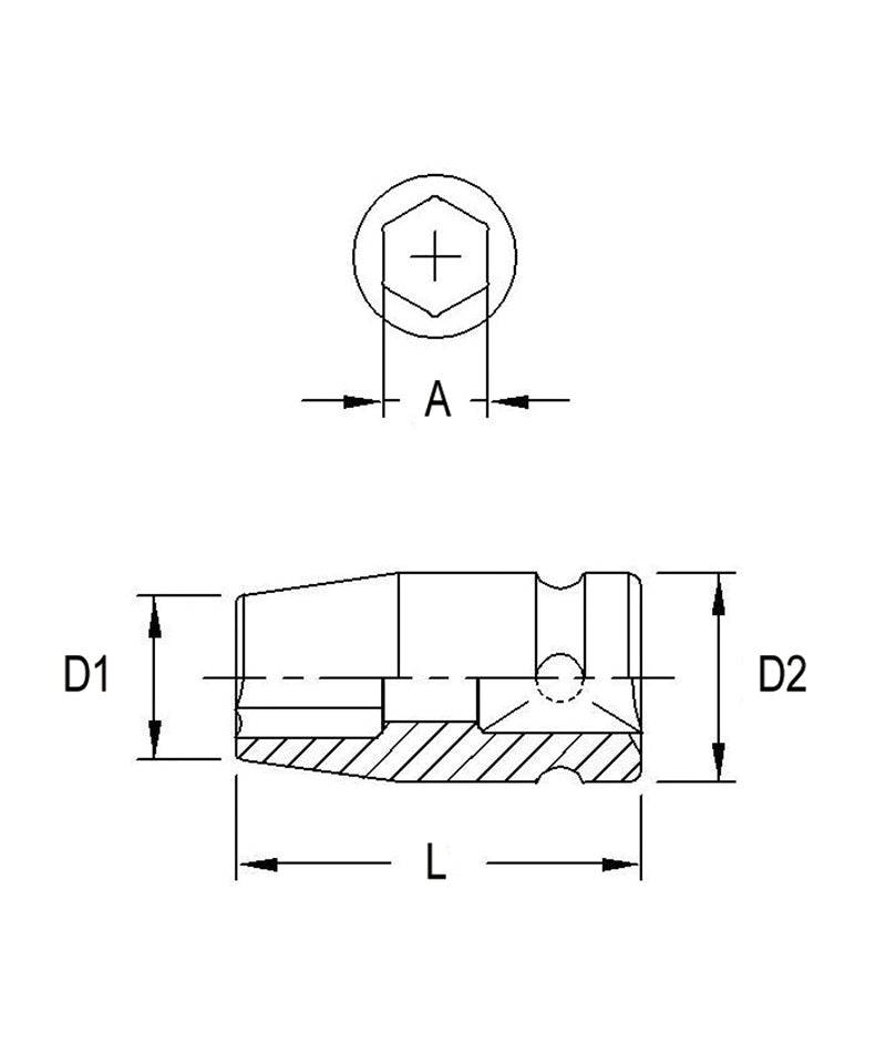 3/8DR. DOUILLE PERC. 18MM - Récréashop