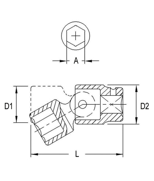 1/2DR DOUIL.PERC.JNT.PIV.17MM - Récréashop