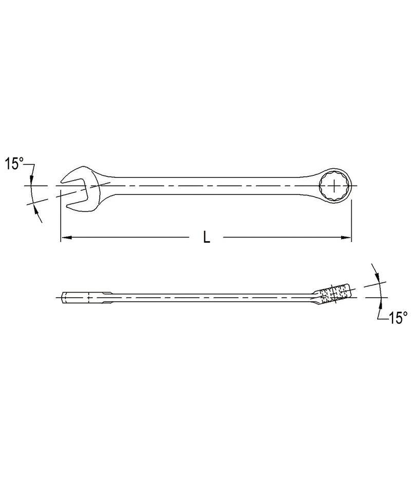 ENSEMBLE DE CLE COMBINEE 22MM