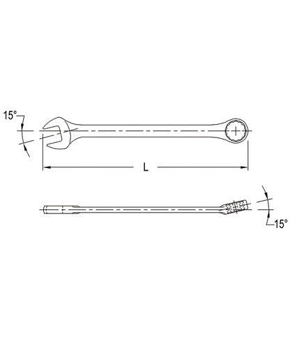 ENSEMBLE DE CLE COMBINEE 22MM