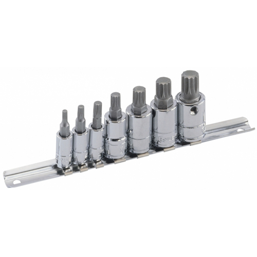 ENSEMBLE DE DOUILLES A EMBOUT TRIPLE CARRE  7 PIECES - Récréashop