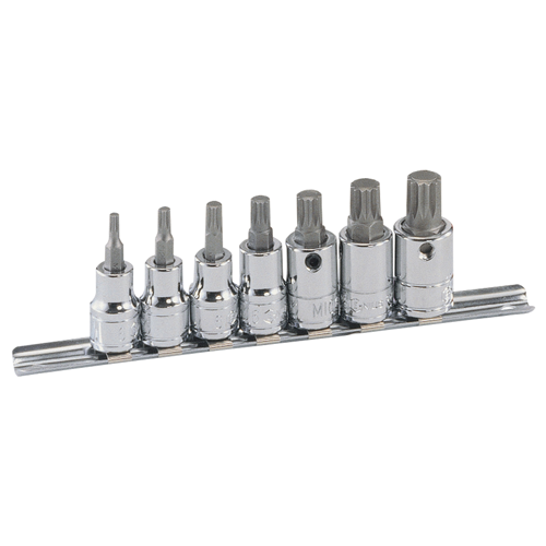 ENSEMBLE DE DOUILLES A EMBOUT TRIPLE CARRE 3/8" 7 PIECES - Récréashop