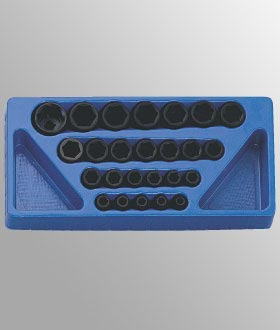 ENSEMBLE DE DOUILLES A PERCUSSION  1/2" METRIQUE 25 PIECES - Récréashop
