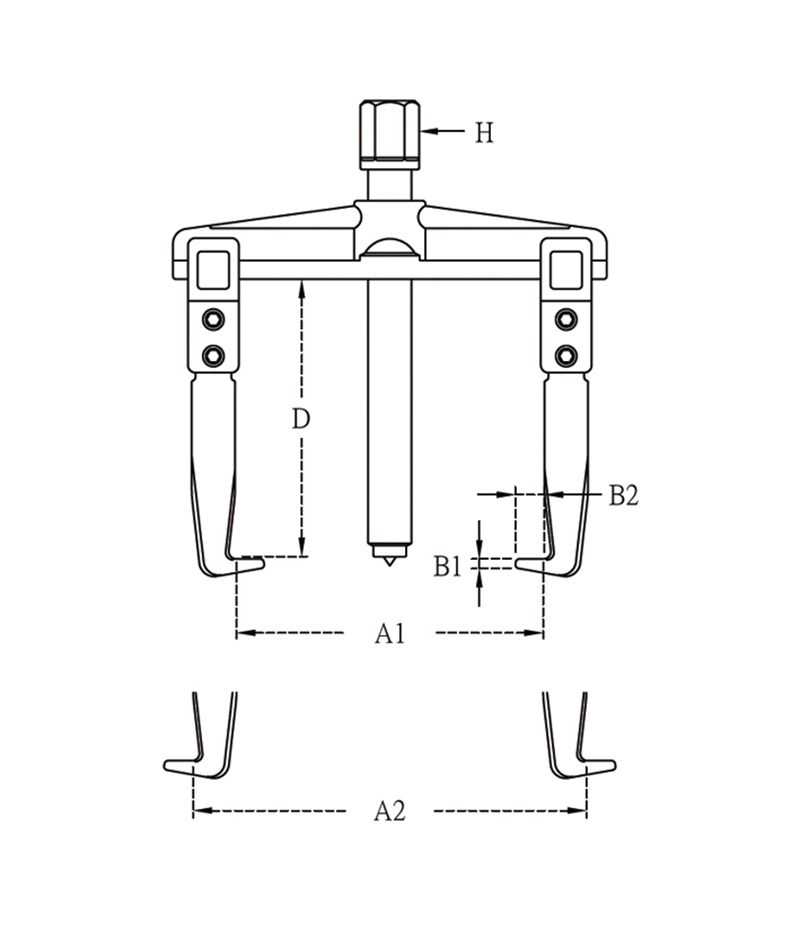 EXTRACTEUR 200MM 2 BRAS - Récréashop
