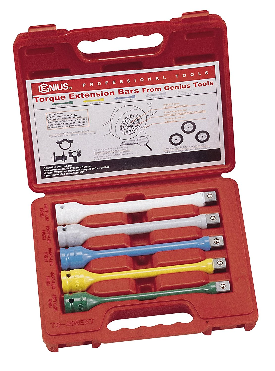 ENSEMBLE  D'EXTENSION DE CONTROLE DE  COUPLE  1/2" 5 PIECES - Récréashop