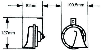 KLAXON 12v 400/500Hz - Récréashop