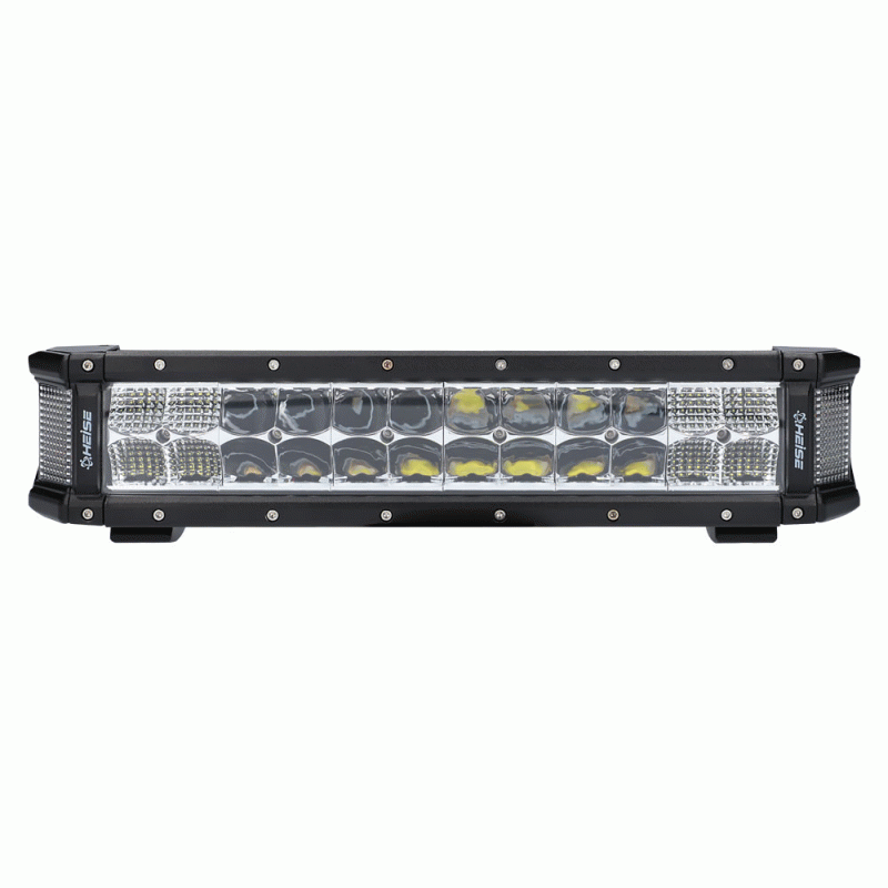 Barre lumineuse à DEL à haut rendement à double rangée de 15,2 pouces avec éclairage latéral - Récréashop