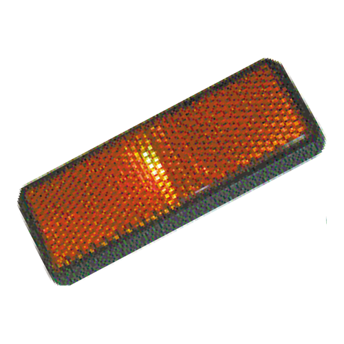 REFLECTEUR RECTANGULAIRE AUTOCOLLANT AMBRE - Récréashop