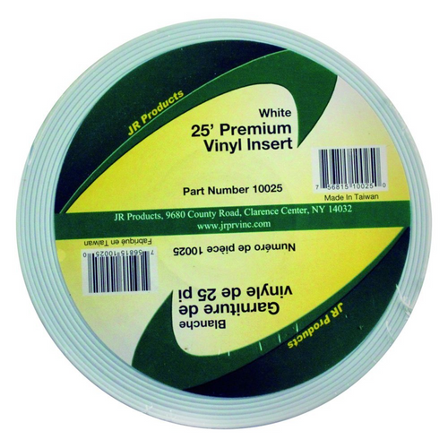 1"x25' PREMIUM VINYL INSERT, BLANC - Récréashop