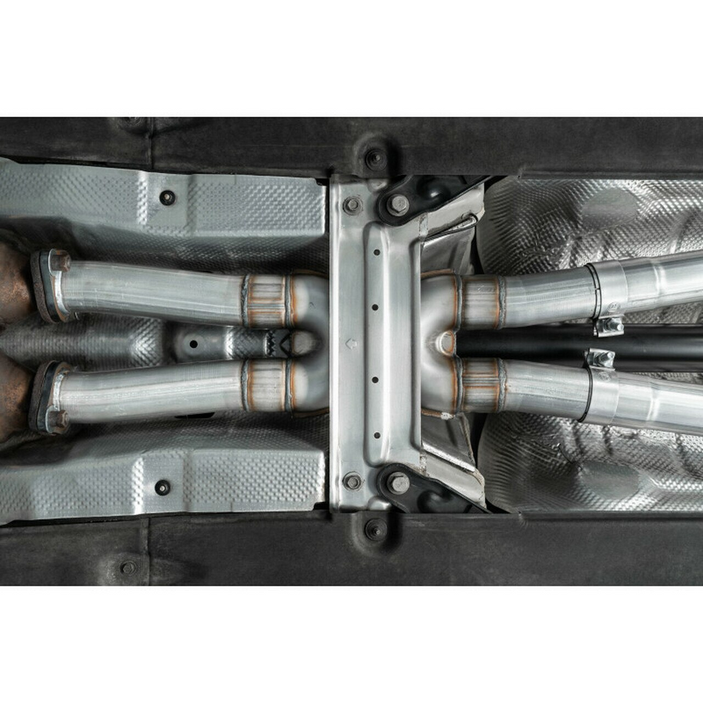 T304 SS 2.5" CatBackDual Rr Exit Stinger 3.3L RWD/AWD 18-21 - Récréashop