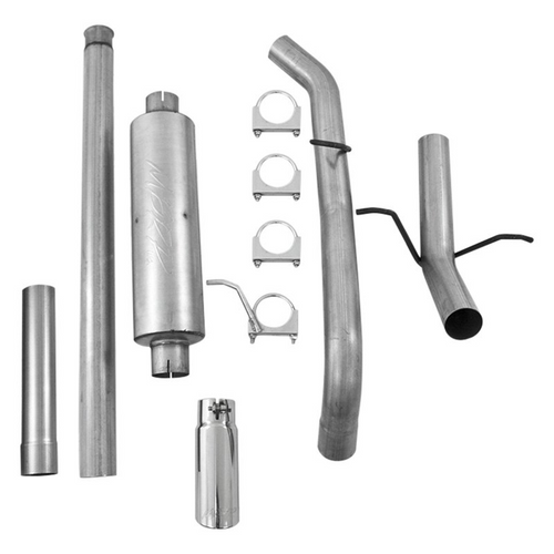 AlumSt 3"CatBackSingleSideExit 1500Silv/Sier 4.3L,5.3L 14-18 - Récréashop