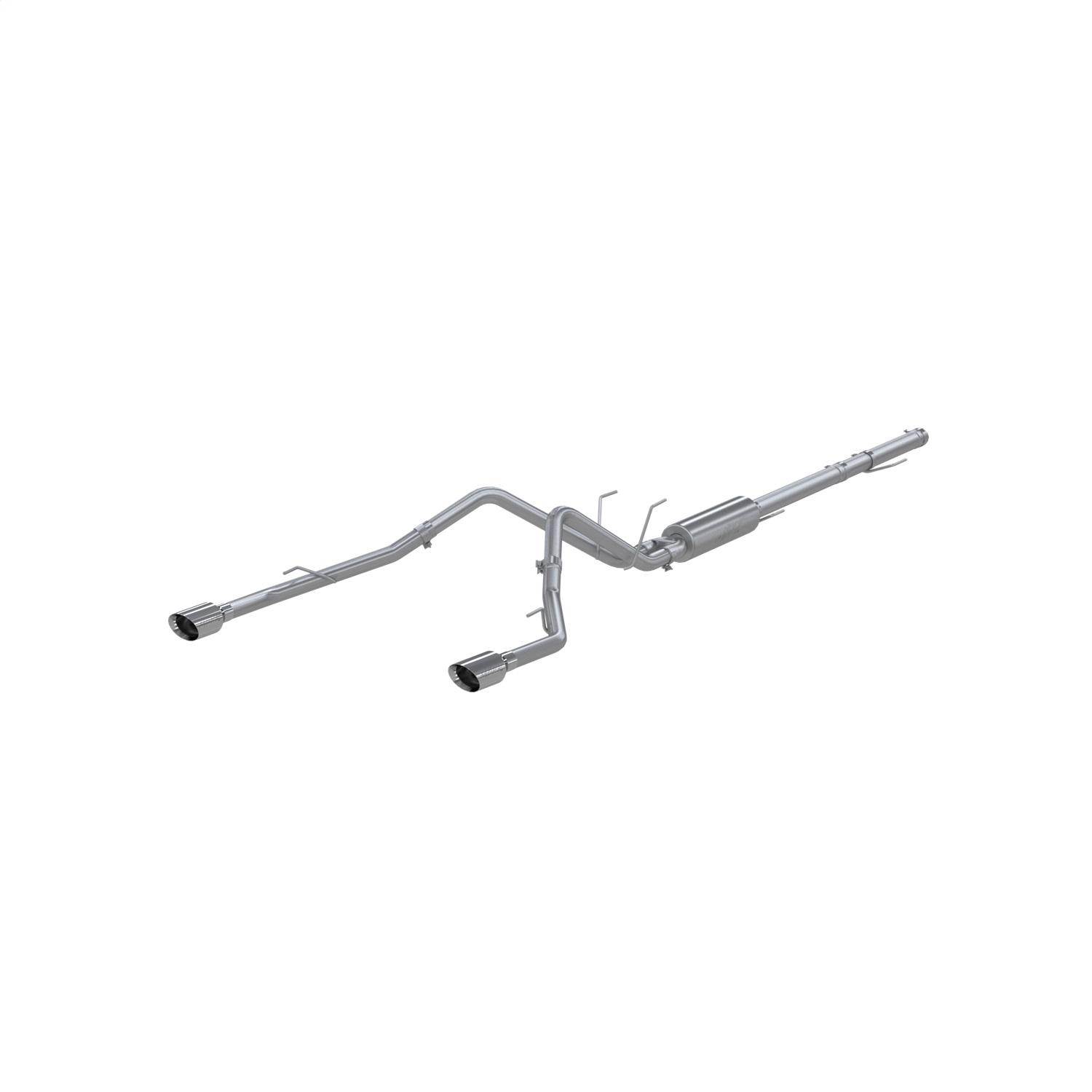 T409 SS 2.5" CatBackDual Split Rr  1500 Classic  19-21 - Récréashop