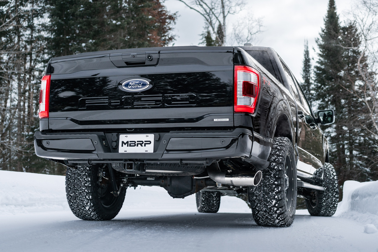 T409 SS 4"CatBack Single Side F-150 2.7L/3.5LEco/5.0L 2021 - Récréashop
