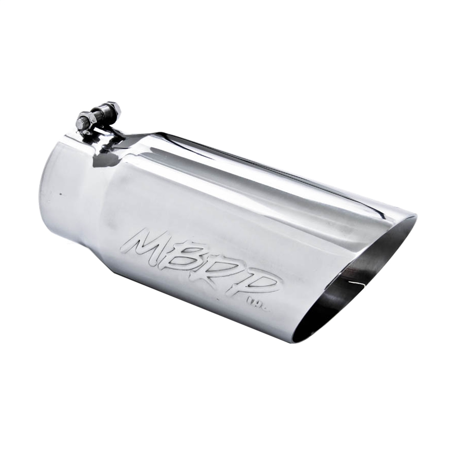 T304 SS Tip 5"OD Dual Wall Angled 4"IN 12"Length - Récréashop