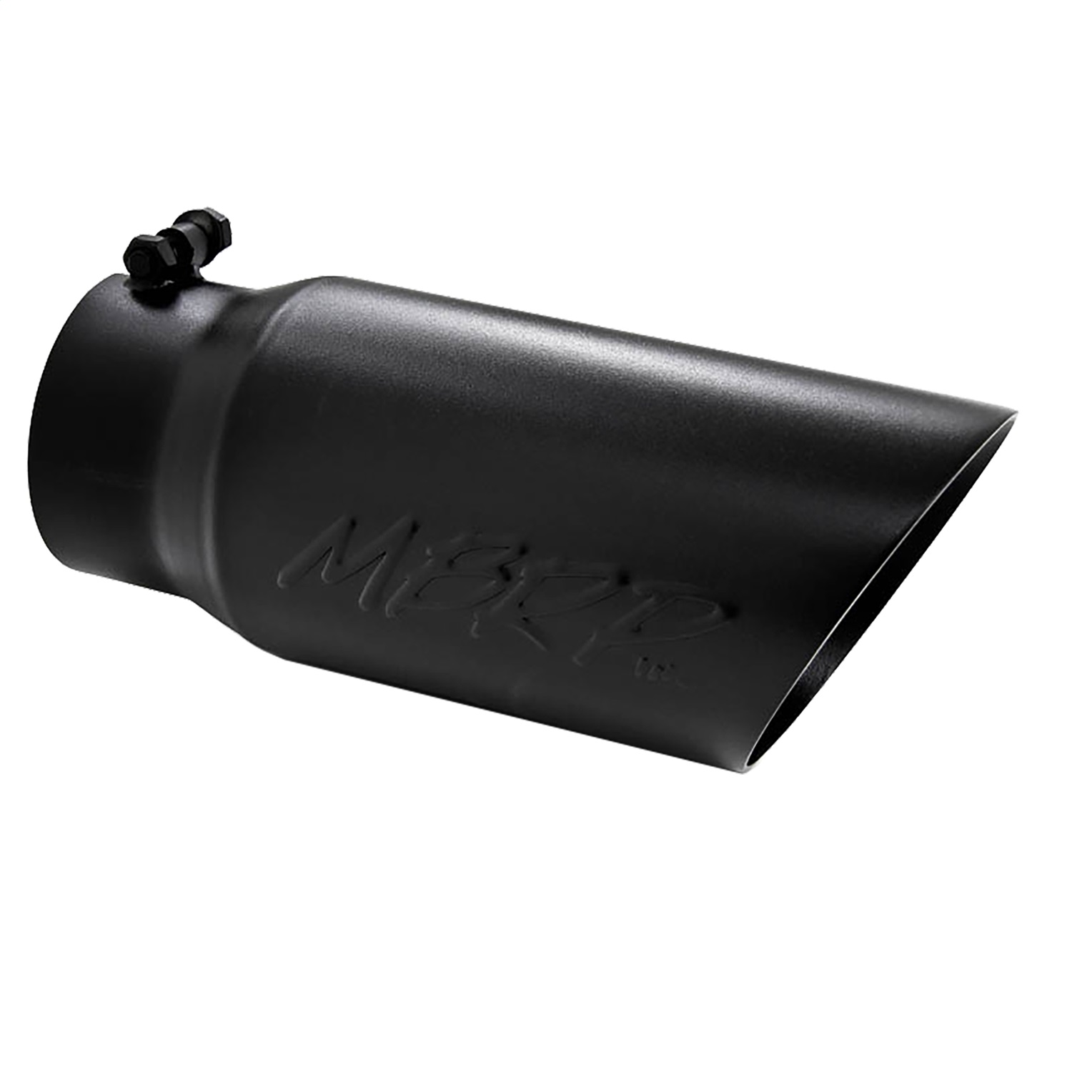 Blk Coated Tip 5"OD Dual Wall Angled 4"IN 12"Length - Récréashop