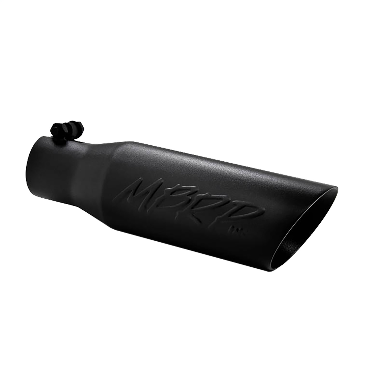 Blk Coated Tip 3.5"OD Dual Wall Angled 2.5"IN 12" length - Récréashop