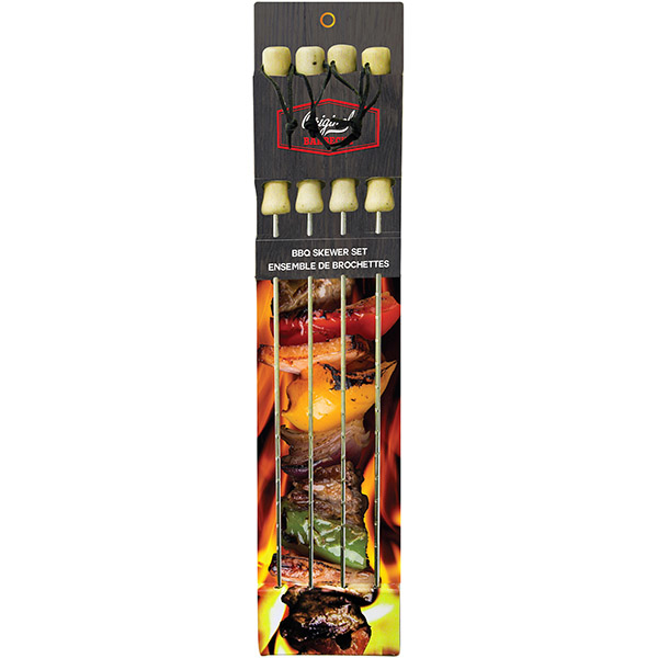 Ensemble de 4 brochettes de barbecue 18 '' - Récréashop