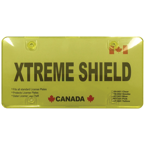 Lic Plate Cover (Yellow) - Récréashop