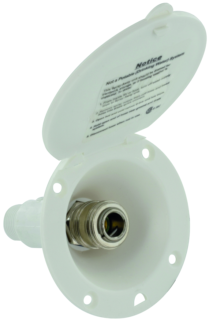 SOUPAPE DECONNEXION RAPIDE, 2.75", BLANC - Récréashop