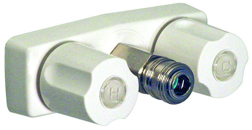 AV FAUCET/QUICK DISCONNECT, 4", WHITE - Récréashop